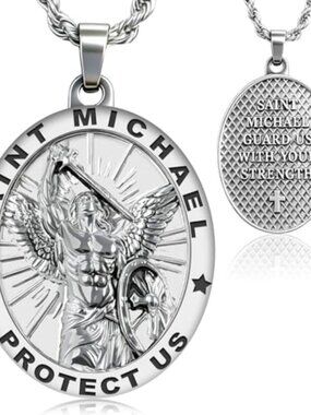 BRAND NEW Saint Michael Necklace